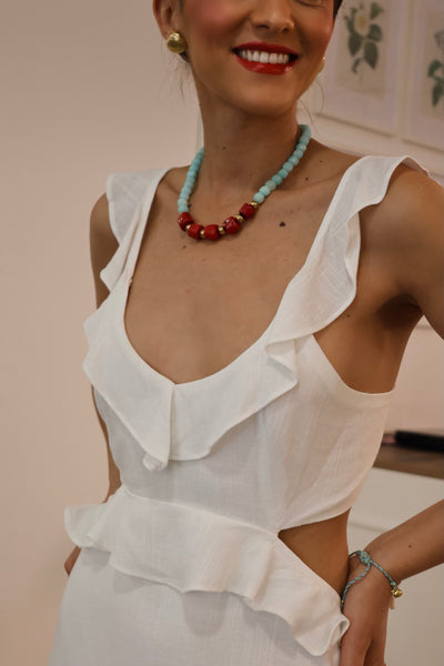 White Benedita dress