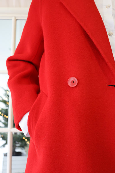 Rouge wool coat