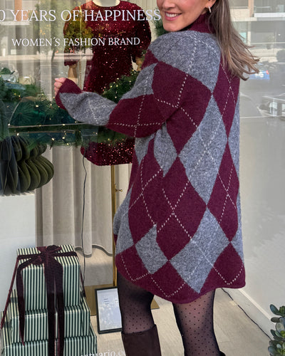 Vestido bordô Monique