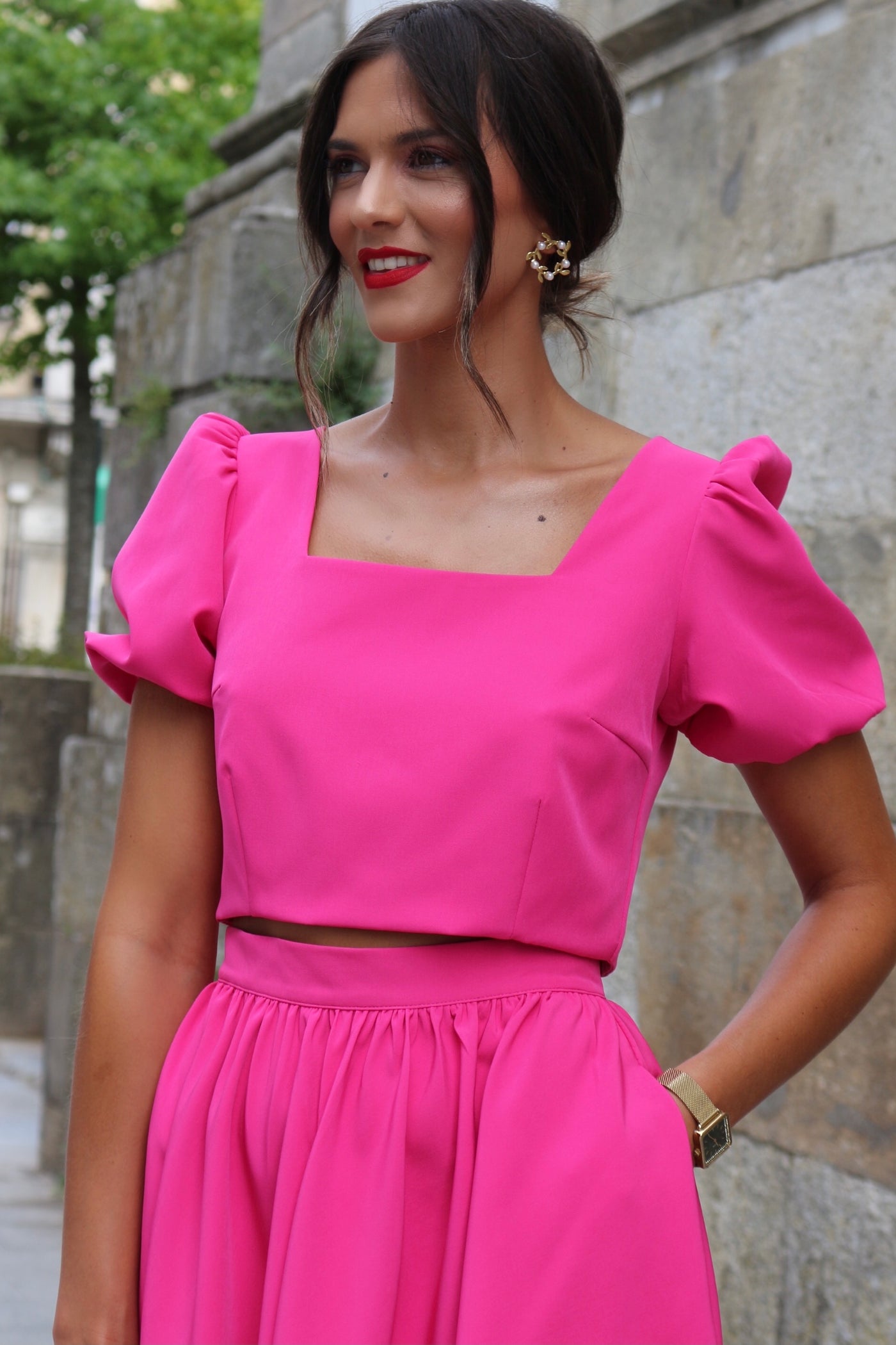 Conjunto francisca rosa fucsia