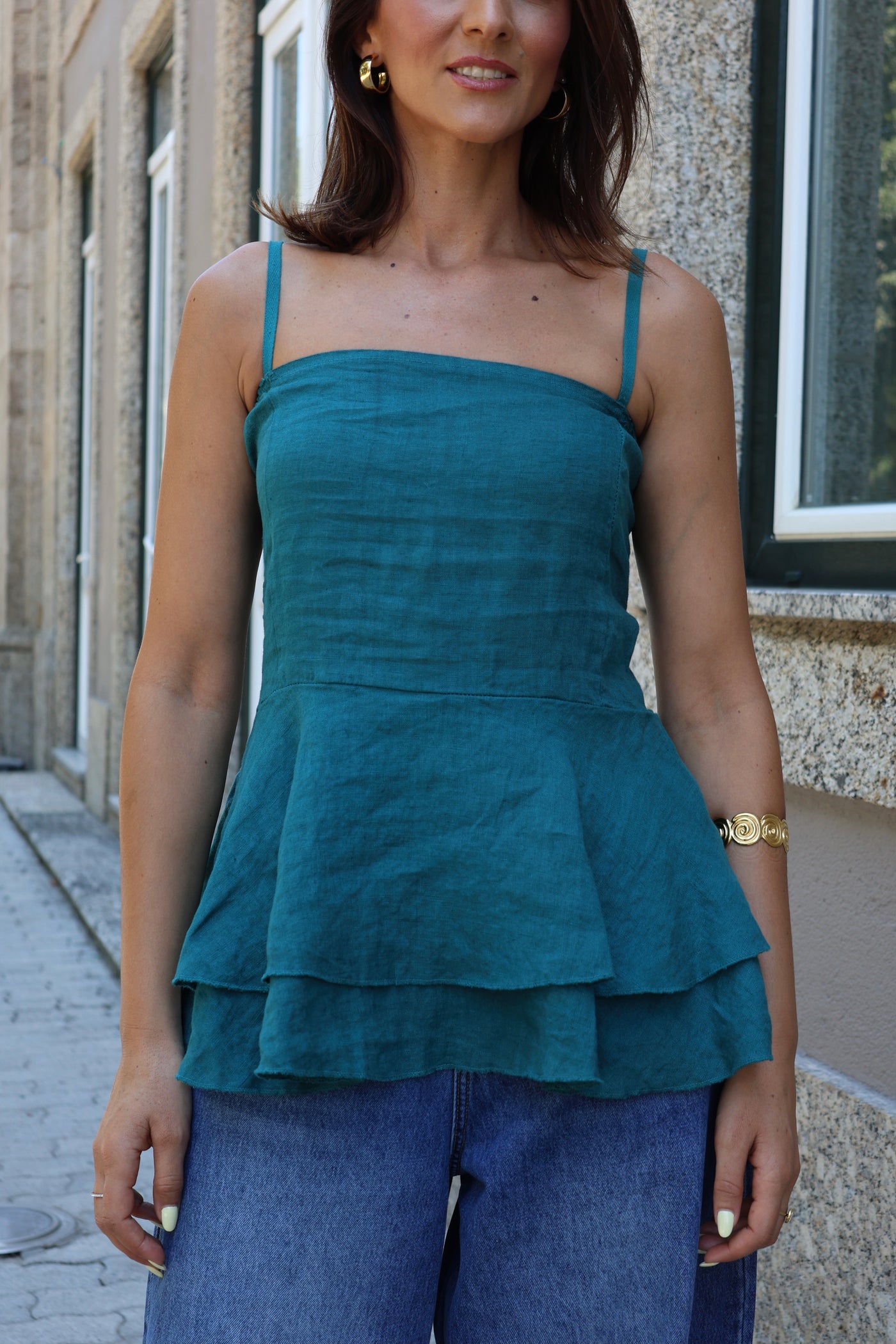 Top de lino Mia