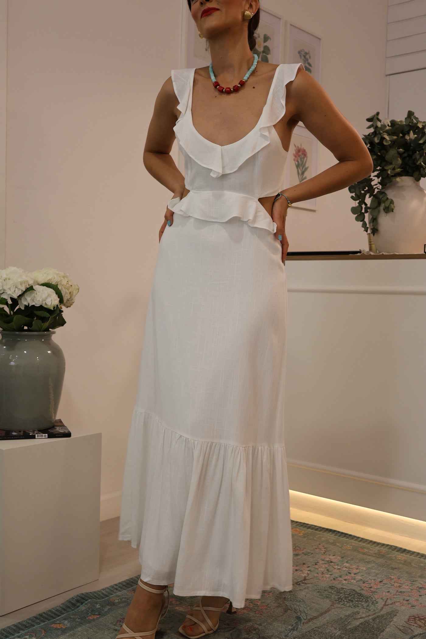 White Benedita dress