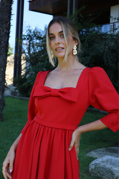 vestido rojo marieta