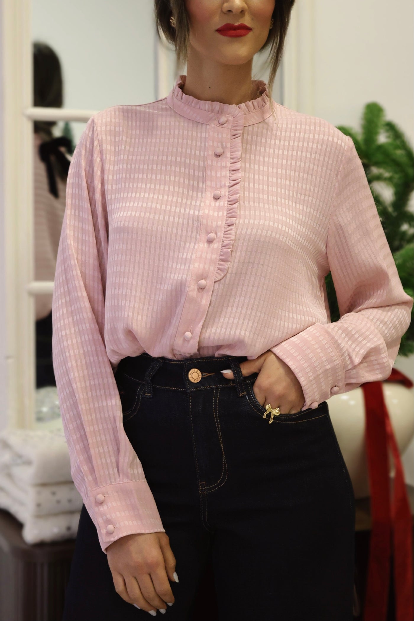 Isabell pink shirt