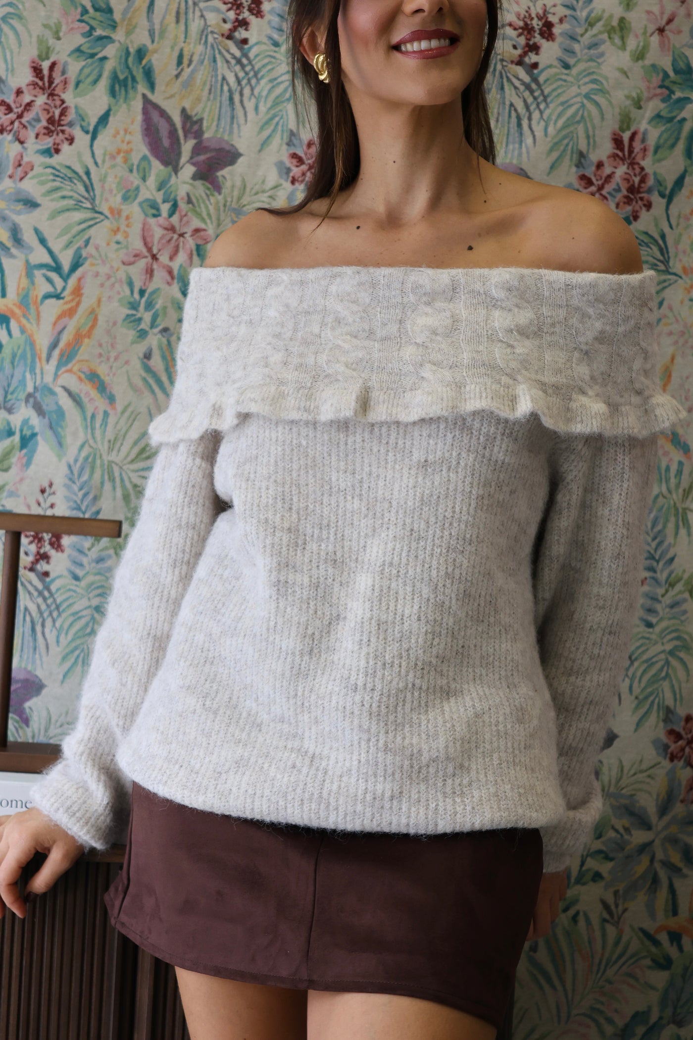 Camisola bege Beatriz