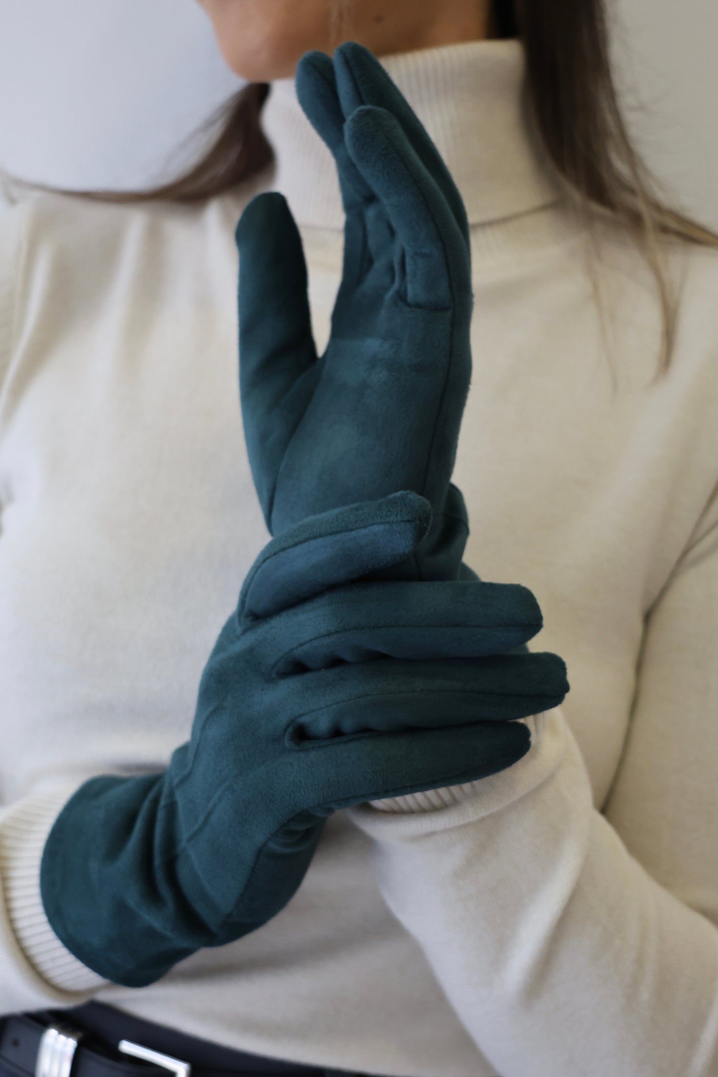 guantes verdes bianca